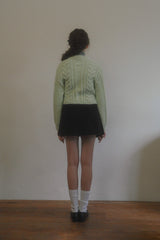Nutty cable cardigan_mint
