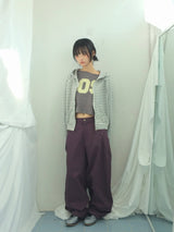 Semi-balloon pocket cotton pants