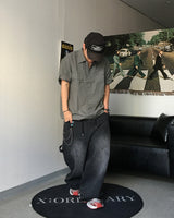 TC Patch Work Banding Denim Pants (3C)