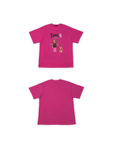 WALK GIRL PRINT T-SHIRT (2COL)