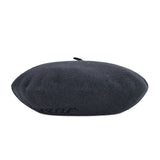 VARZAR Cursive Logo Wool Beret / Gray