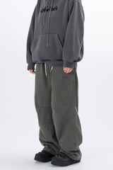 Lever Knee Pintuck Washed Cotton Pants