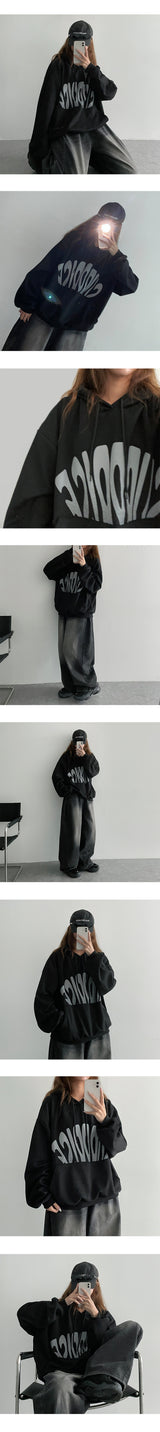 Youth lettering boxy hoodie (4 colors)