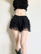 1339. Ribbon lace cancan short pt (2color)