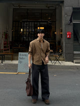 Madele checkered cropped shirt