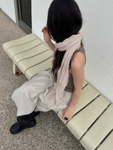 Soft Whipping Scarf - Beige