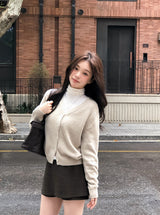 [SHOPPERMADE] Cozy Wool V-neck Knit Cardigan (7color)