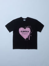 エウレカ・ハート・オーバーフィットTシャツ-ブラック【玉置成実コラボ】