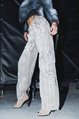 HAKUJIN "WHITE DUST" COTTON CARGO PANTS COZY FIT (1OF1 UNRELEASED)
