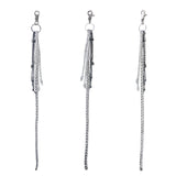long plait keyring (silver)