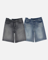 Milk Stripe Washed Bermuda Pants 2COLOR