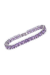 スクエアキュービックトレインブレスレット_ライラックパープル / Square Cubic Train Bracelet