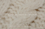 Wool loose cable knit