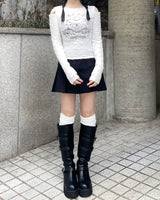 ハートロックカットアウトTシャツ
