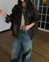 Flu Matte Leather Jacket