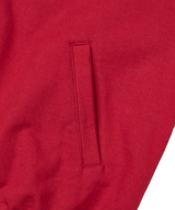 Cross String Hood Zip _ Dark Red