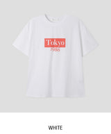Tokyo Print Crop Short Sleeve T-shirt