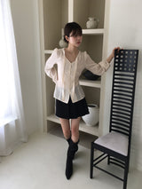 Peach blouse