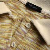Marble Stripe Collar Tee (yellow)