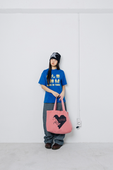 Mosaic Love Canvas Bag - Red  