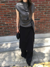Moss wrap blouse