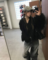 Twist fur jacket
