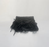 Reina Frill Laced Skirt (Black)