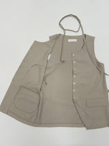 Momento Linen Long Vest