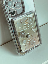 Milky Way Silver Star Resin Macafe Card Wallet