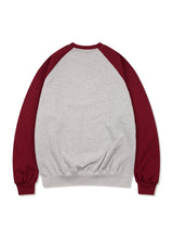 [起毛]UNISEX Football Team Jersey Heavy Terry Raglan Sweatshirt Melan Gray (FCE4TS654M)
