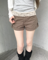 コットンロールアップショートパンツ