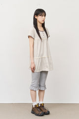 (W) Hearts Frill Leggings Pants