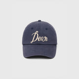 UNISEX Dear フェルトワッペンボールキャップ