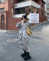 ソフトファー ジップアップ フーディー