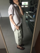Terine seersucker check shirt (3color)