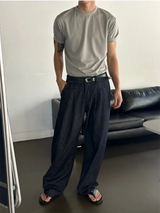 [S/S] ノンパデツータックワイドパンツ(2color)