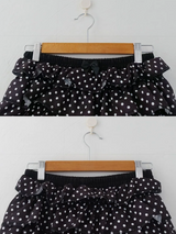TIERED POLKA DOT RUFFLE SHORTS