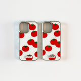 [MADE]little tomato Standard Glass phonecase WHITE, BLUE