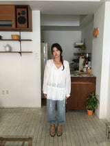 ルヴァンピンタックローブラウス (4color)