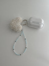 heart keyring_ivory