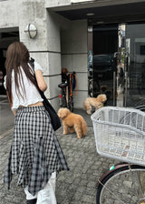 RAW CHECK SKIRT