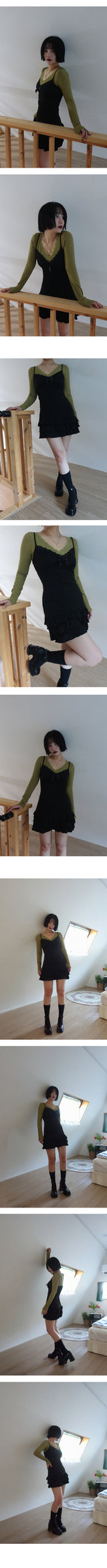 レトロフラットフォームパンプスヒール (FLOWER, BLACK 2COLORS!)