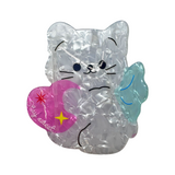 Angel cat hairpin