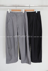 [UNISEX] Wide Balloon Oversized-Fit Slacks
