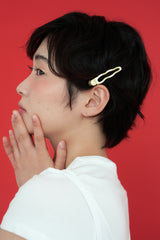[2SET] メタルウェーブヘアピン - ゴールド