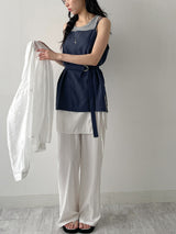 Linen Henkel Belted Bustier