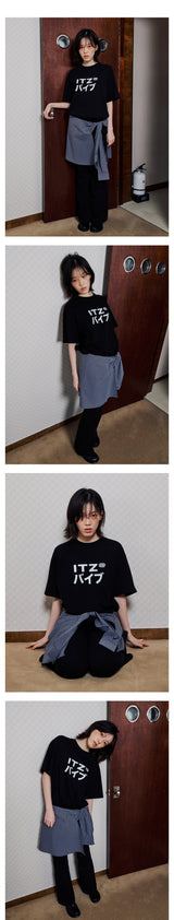 SHIRT STYLE LAYERED WRAP SKIRT