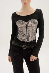 Silhouette tee - black