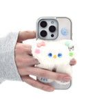 SUN CASE BEADS BEAR WHITE CREAM (GLOSSY SILVER)