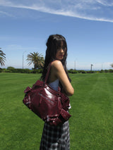 glossy stud 2way bag